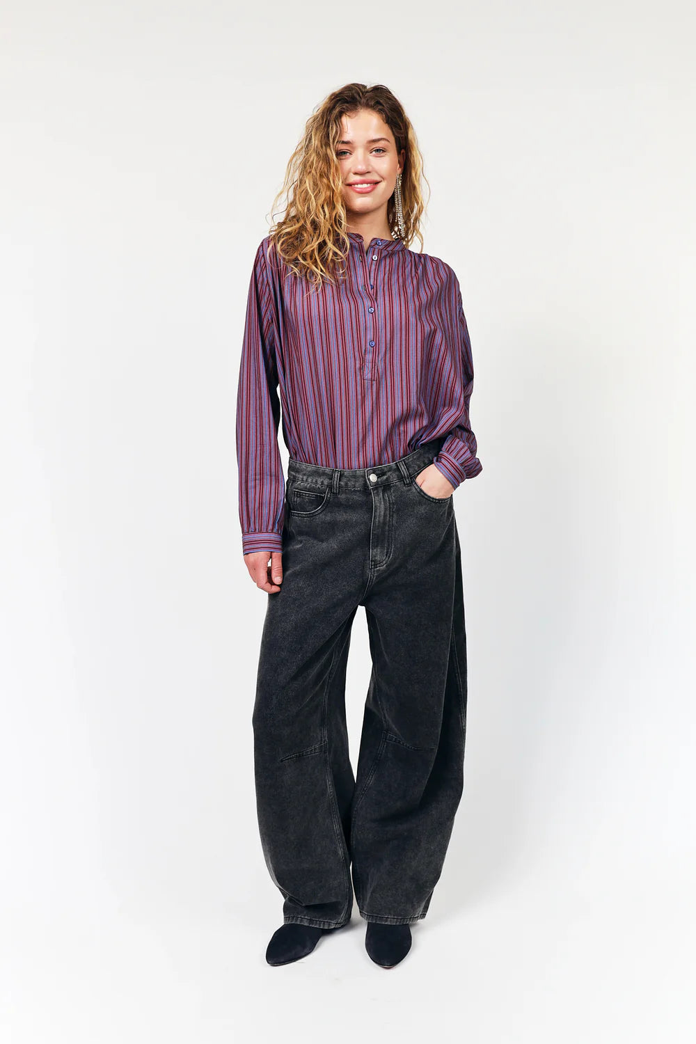 AVALL jeans WASHED BLACK