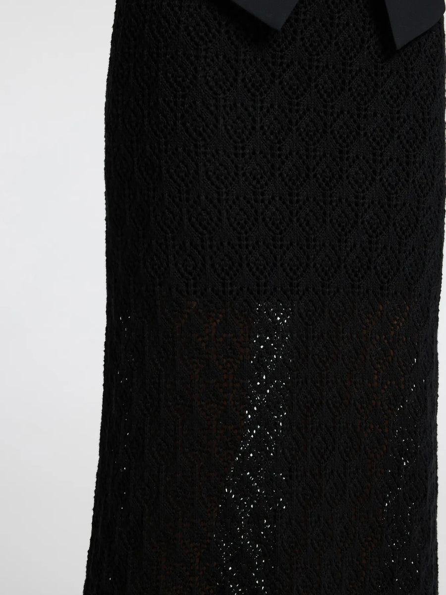 SLFNIVA HW Knit skirt Black
