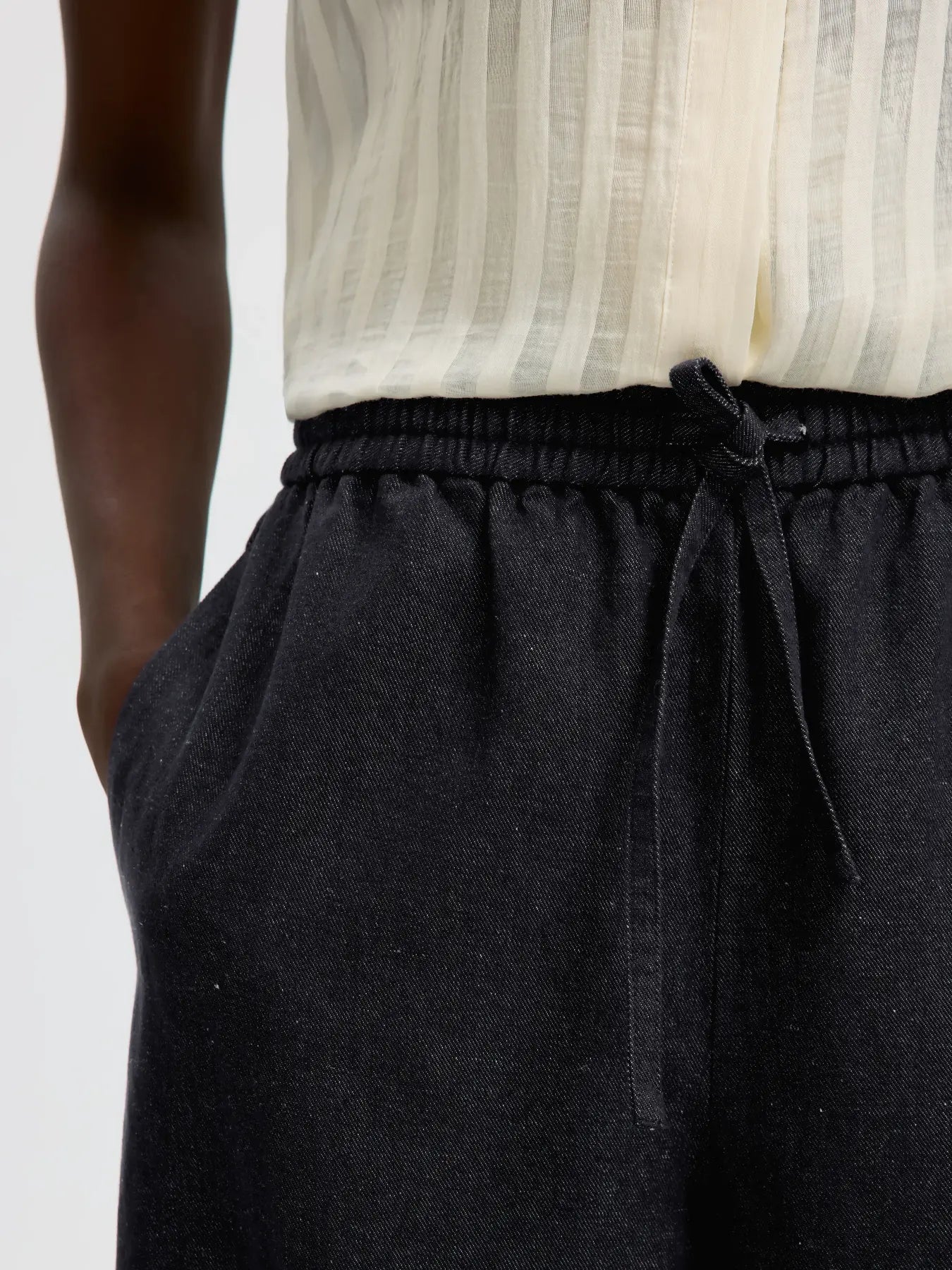 SLFLOOSE barrel willow pants DARK NAVY