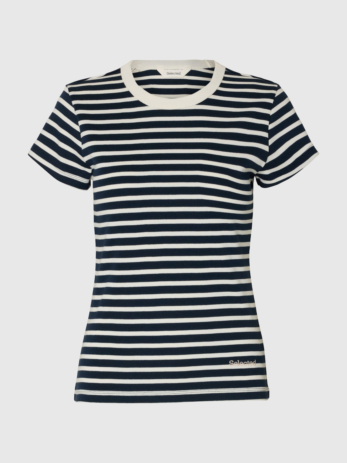 SLFMILLY SS Tee Dark sapphire stripes