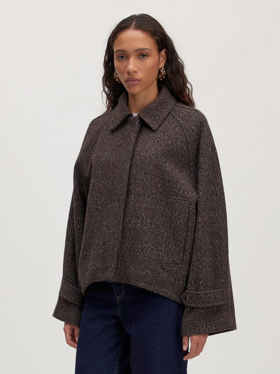 DARLIN Wool Jacket - Brown
