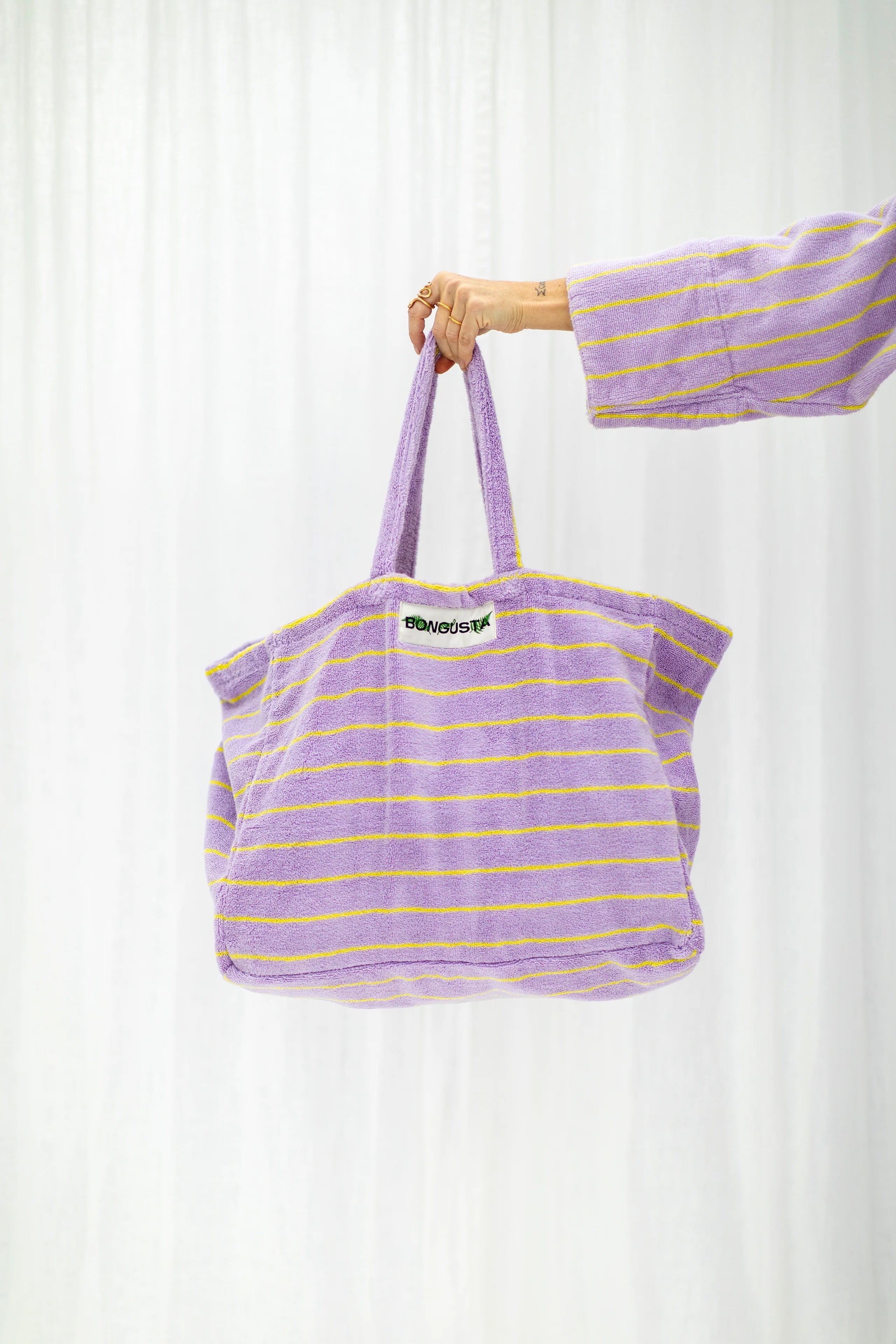 NARAM Weekend Bag LILAC & NEON YELLOW