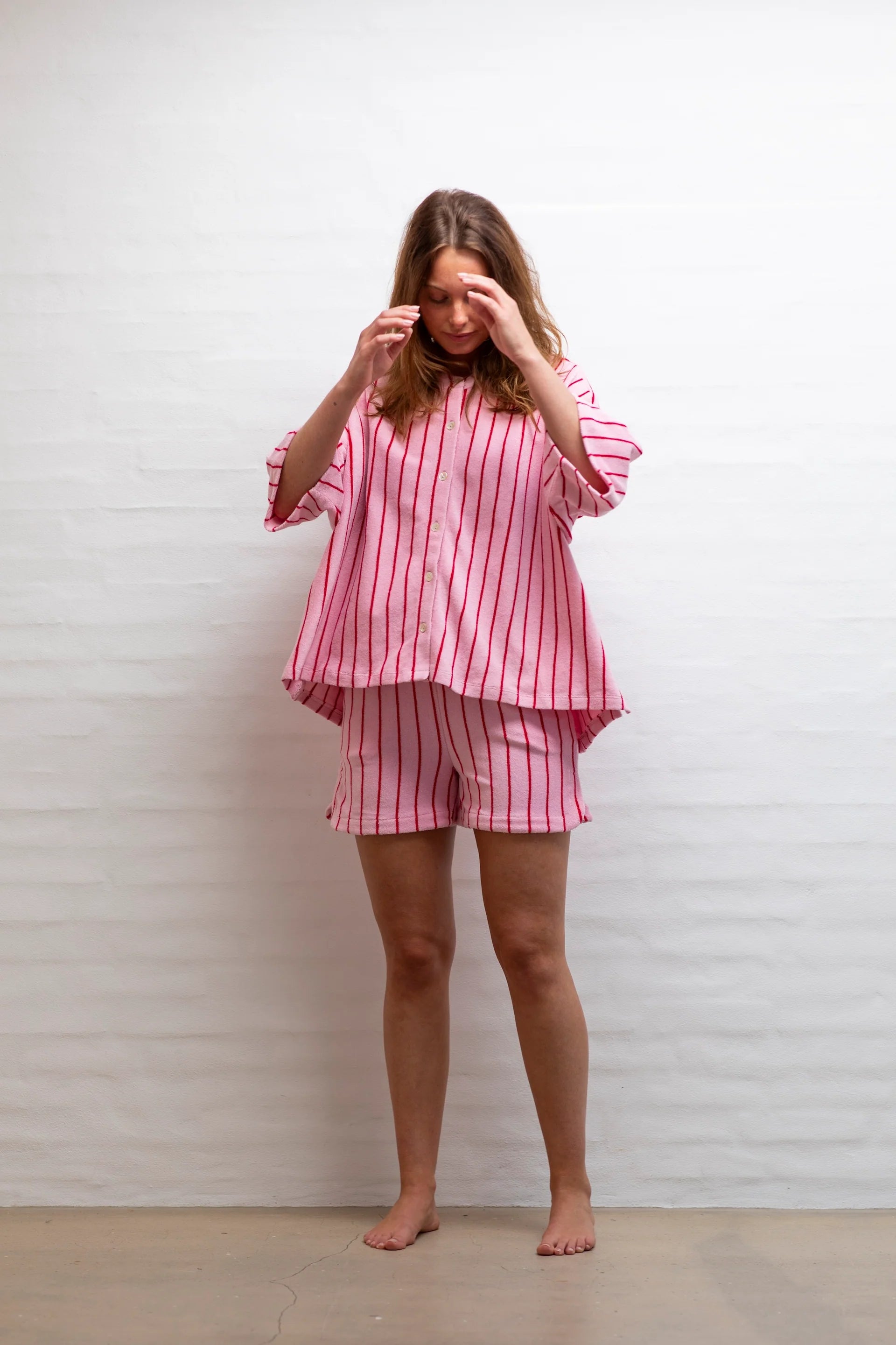 NARAM Gym Short BABY PINK & SKI PATROL
