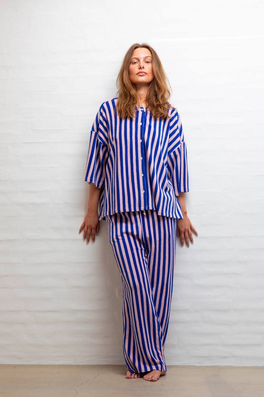 NARAM Oversized Shirt DAZZLING BLUE & ROSE