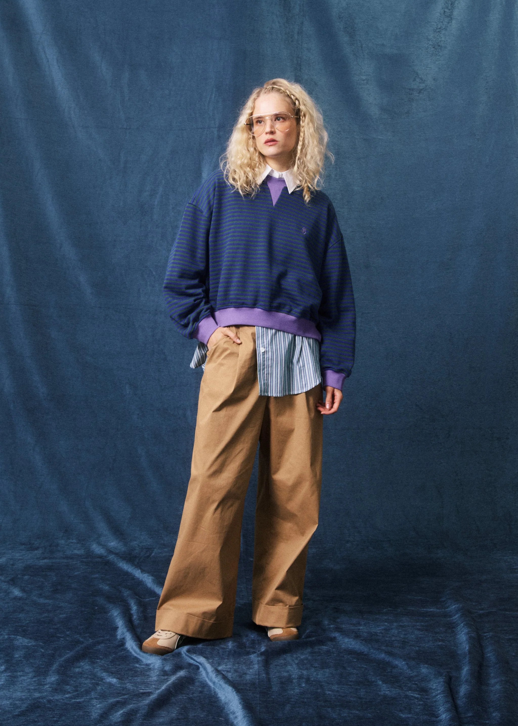 MATCH sweatshirt ELECTRIC BLUE