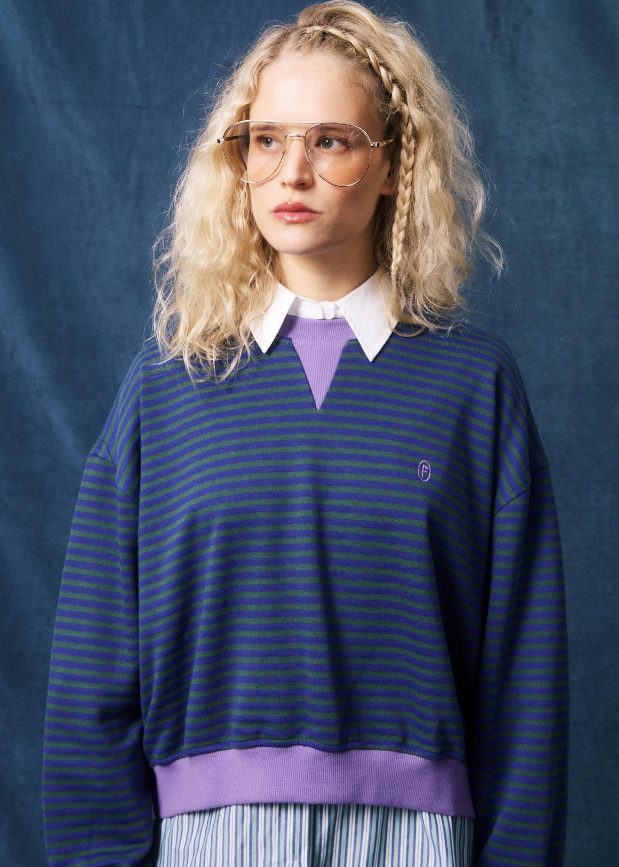 MATCH sweatshirt ELECTRIC BLUE