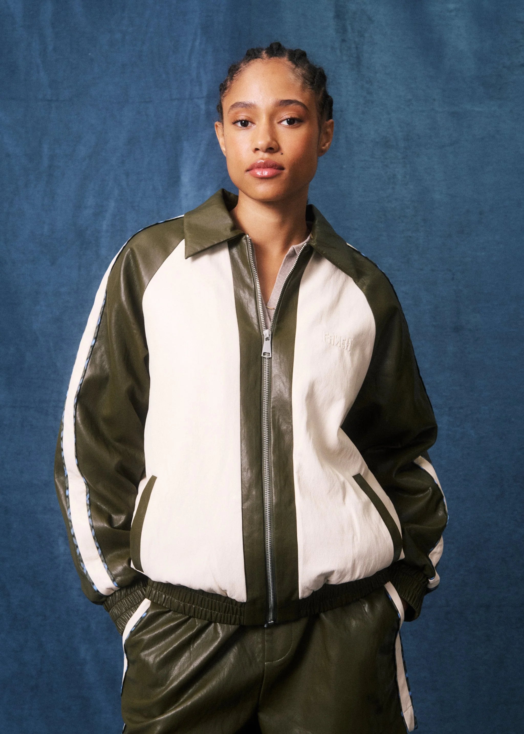 ALTHEA bomber KHAKI CREAM