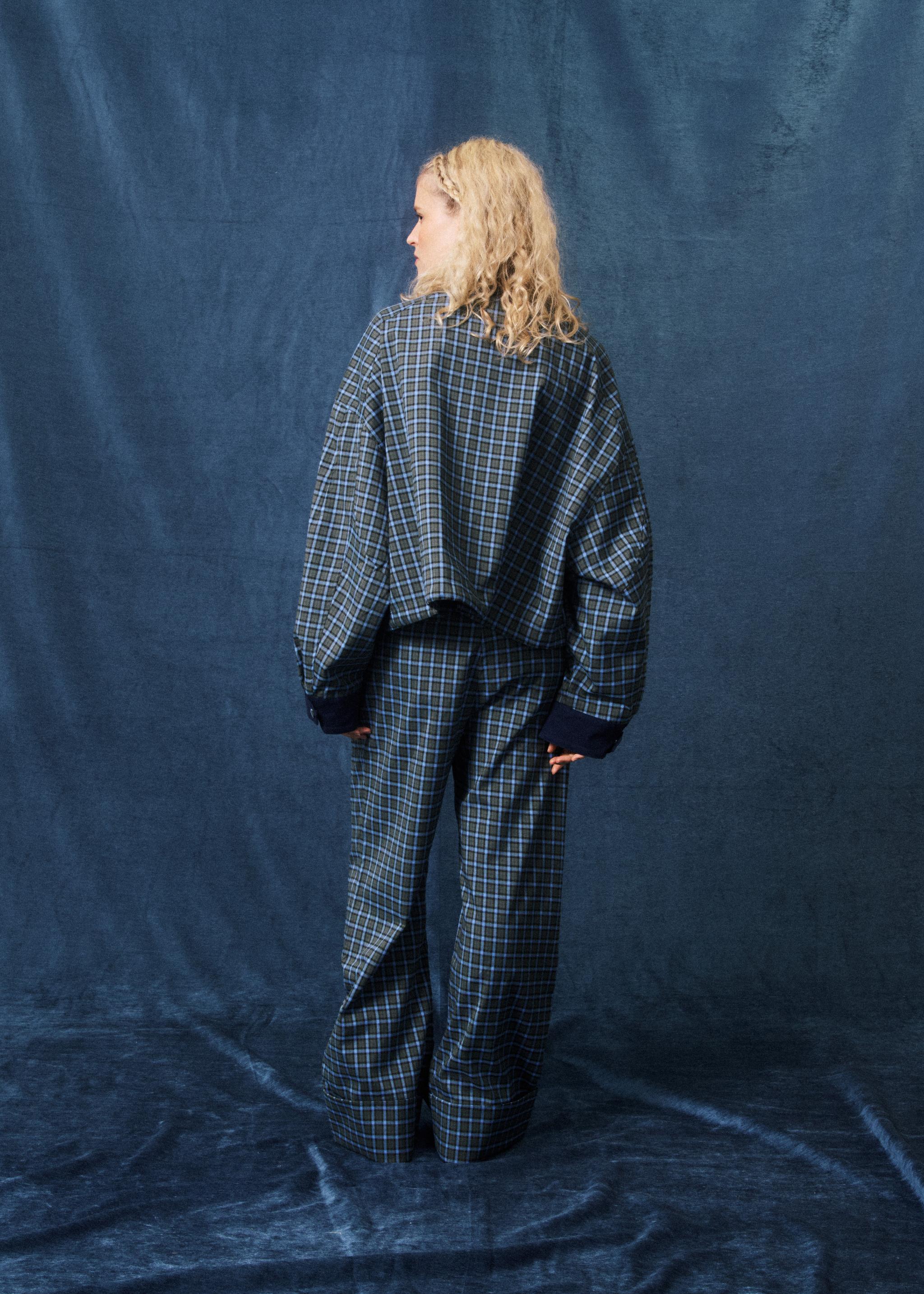 MONICA vest KHAKI BLUE