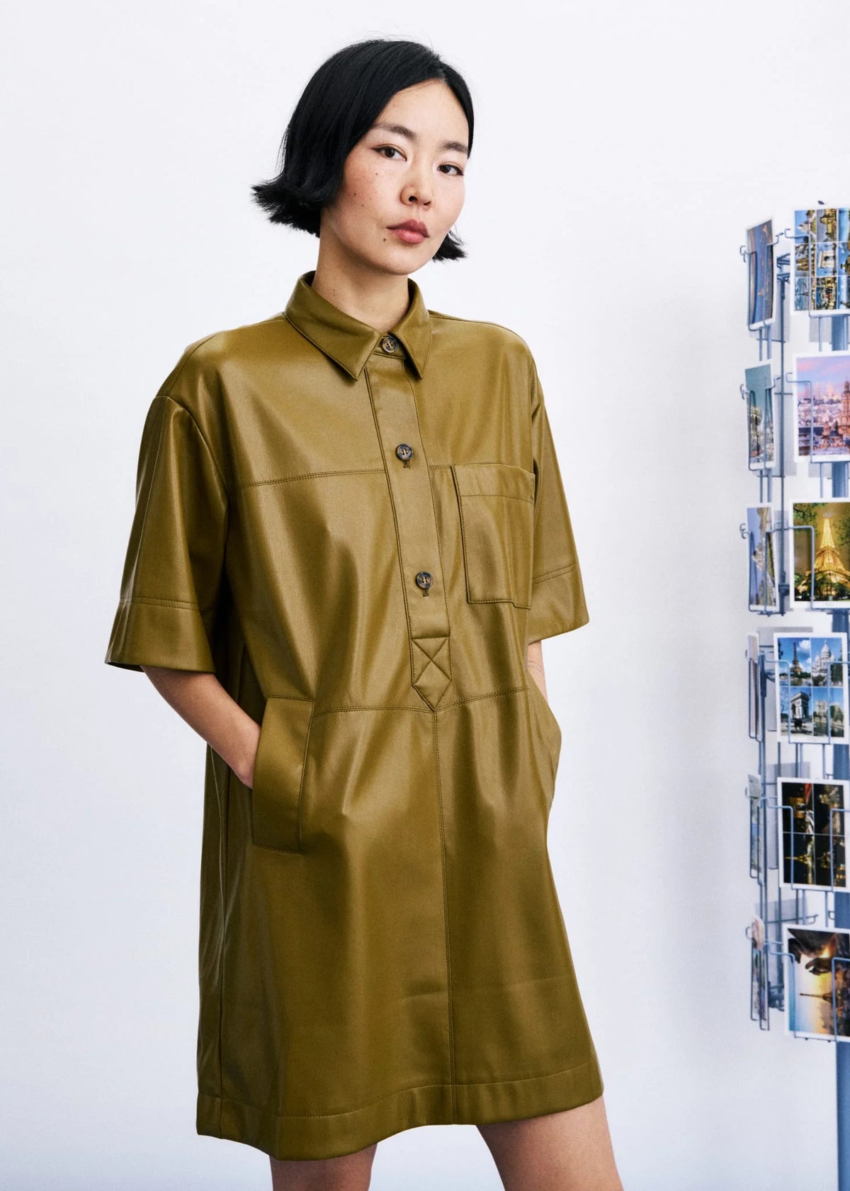 HARTER Dress - Kaki