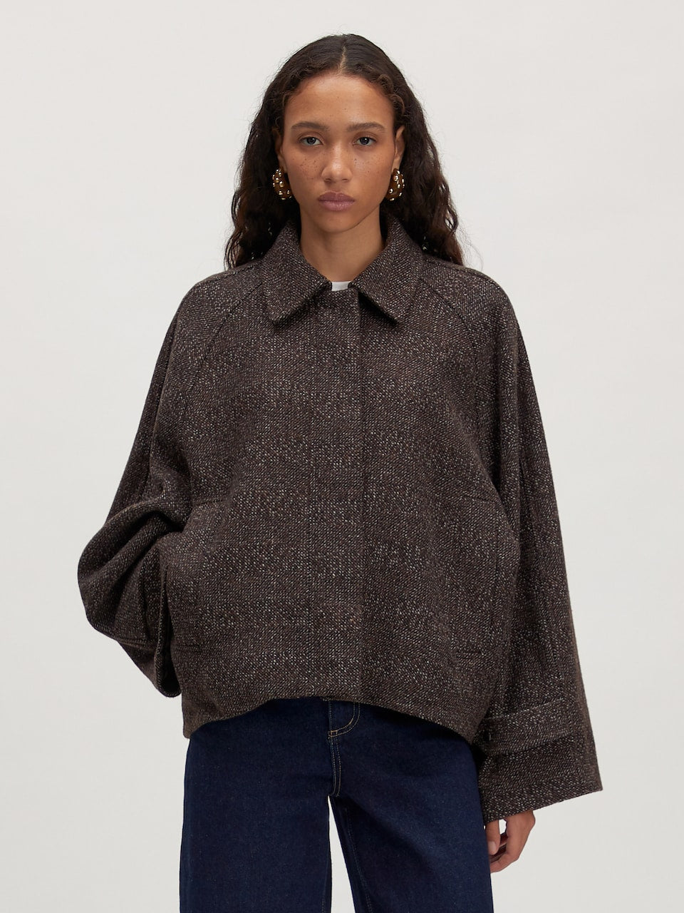 DARLIN Wool Jacket - Brown