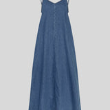 JOLENE ELENA Strap dress Mid blue wash