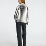 SLFWADA Ls Stripe Collar Top