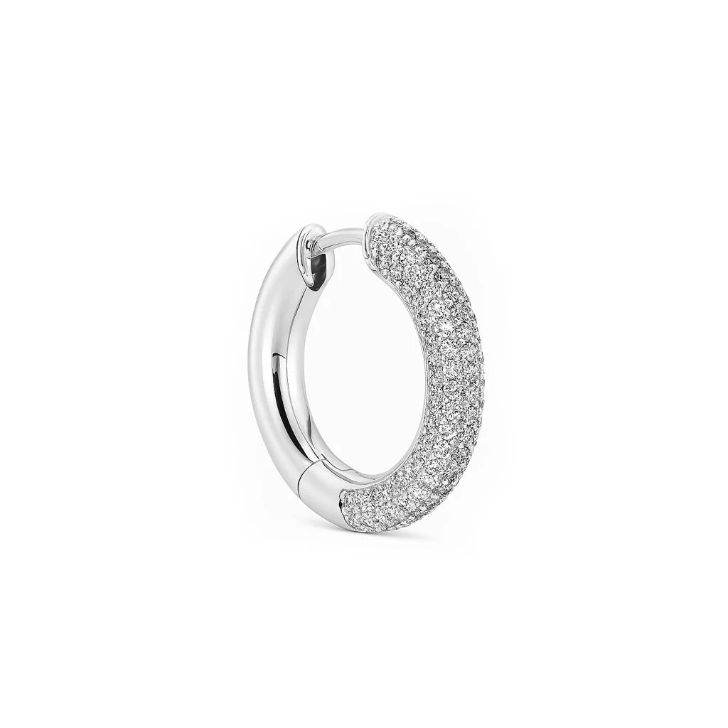 KOS Diamond Earring 20mm SILVER