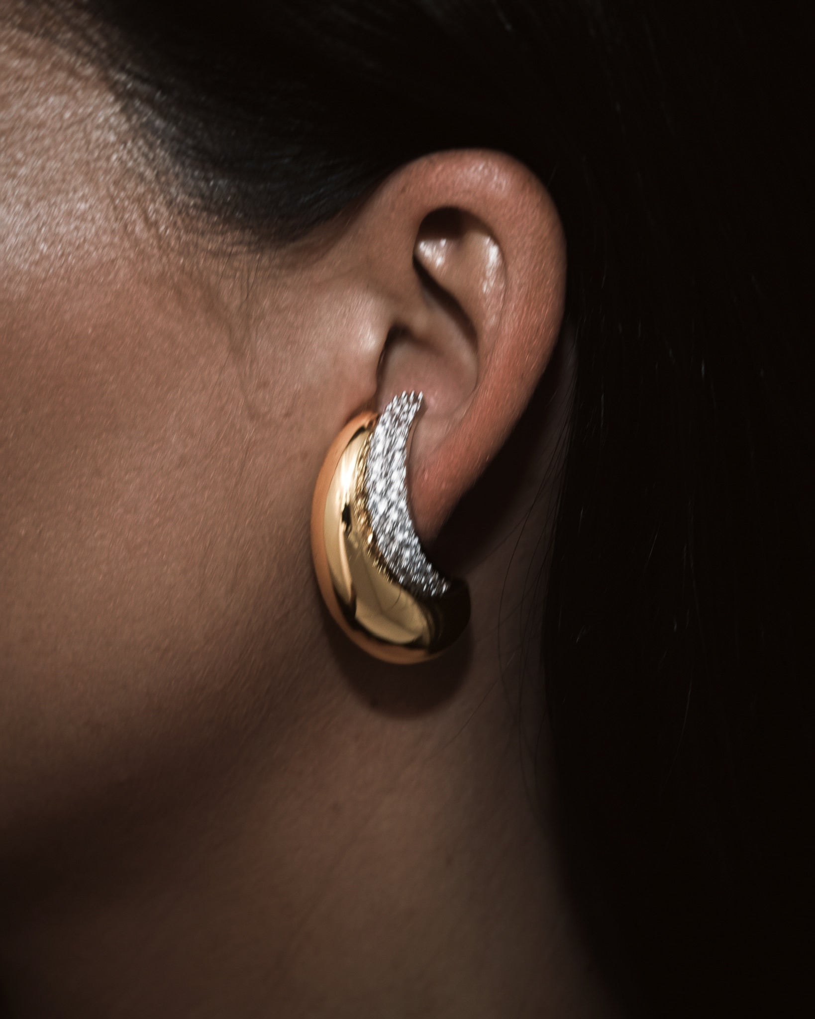 KOS Diamond Earcuff SILVER