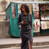 RACHELLE Skirt Denim GREY
