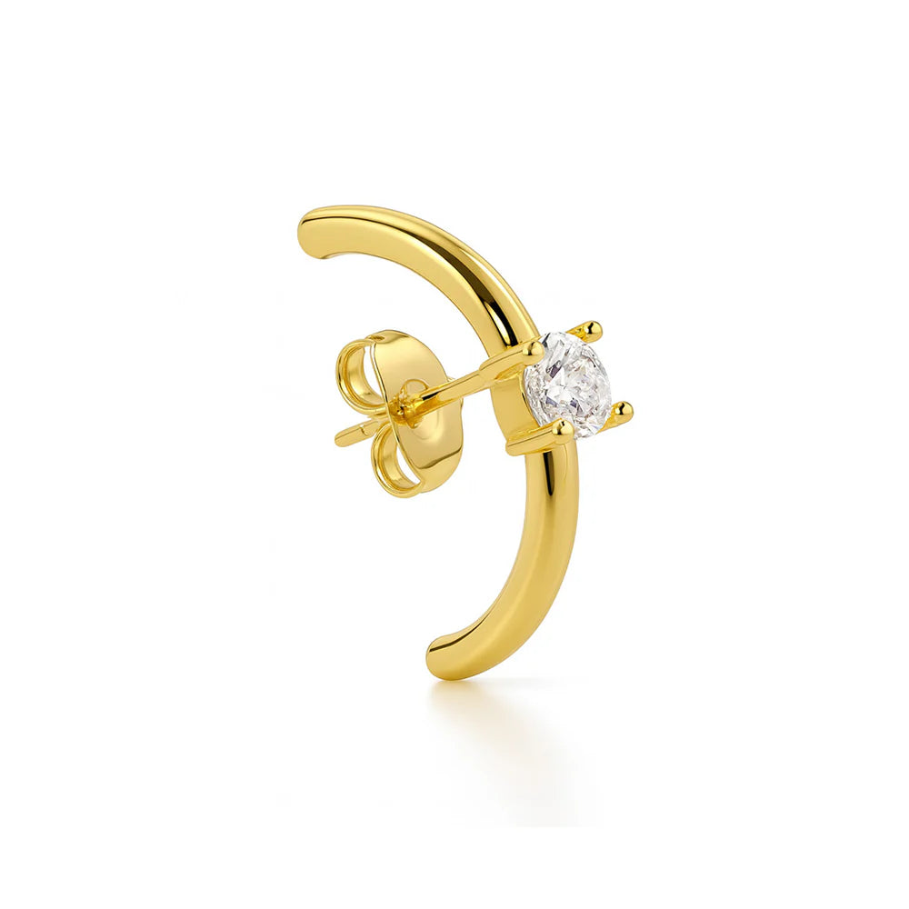 SOLITAIRE HUG Earstud GOLD