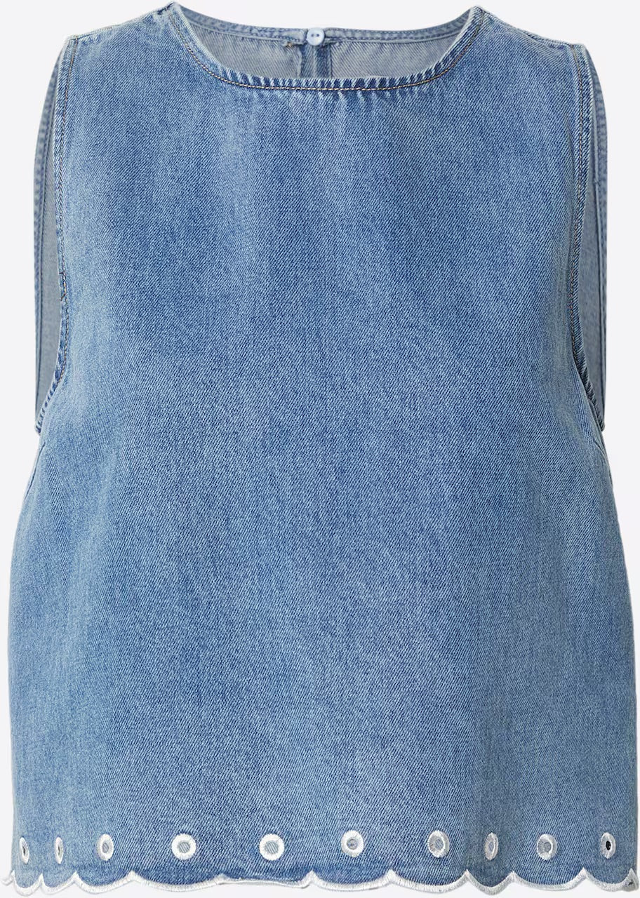 CECELIA top LIGHT BLUE DENIM