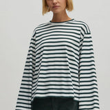 VERLEE Longsleeve Stripes gardenia/scarab