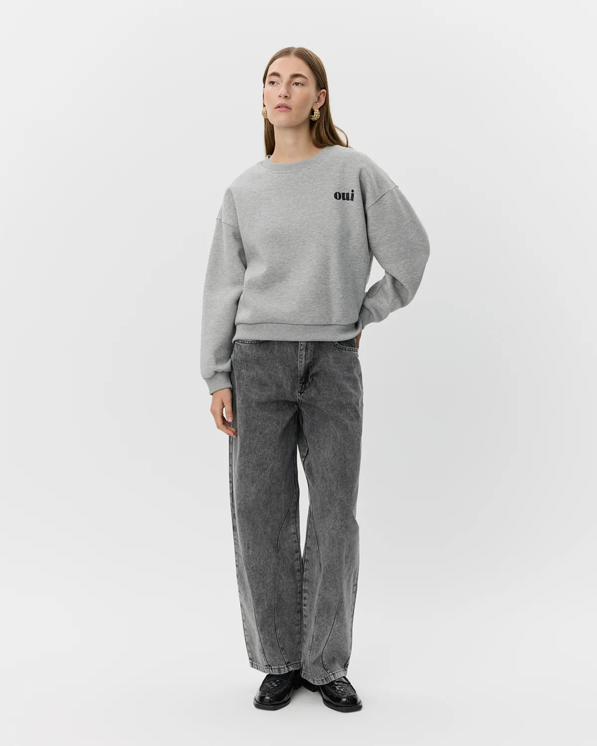 ELINESW Sweatshirt Grey Melange