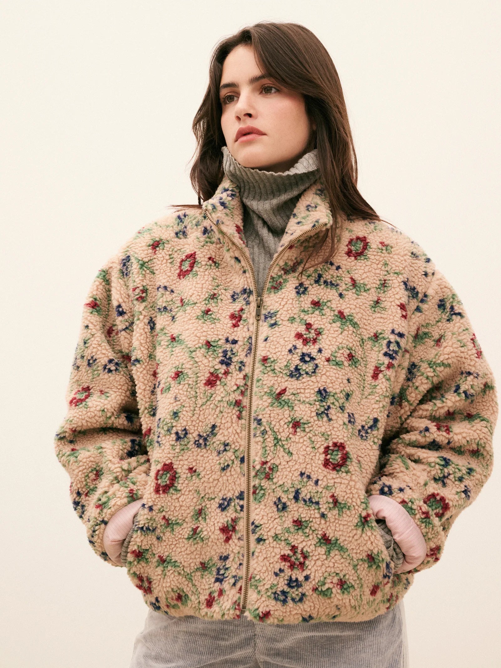 ESTHER Teddy Jacket Vintage flower