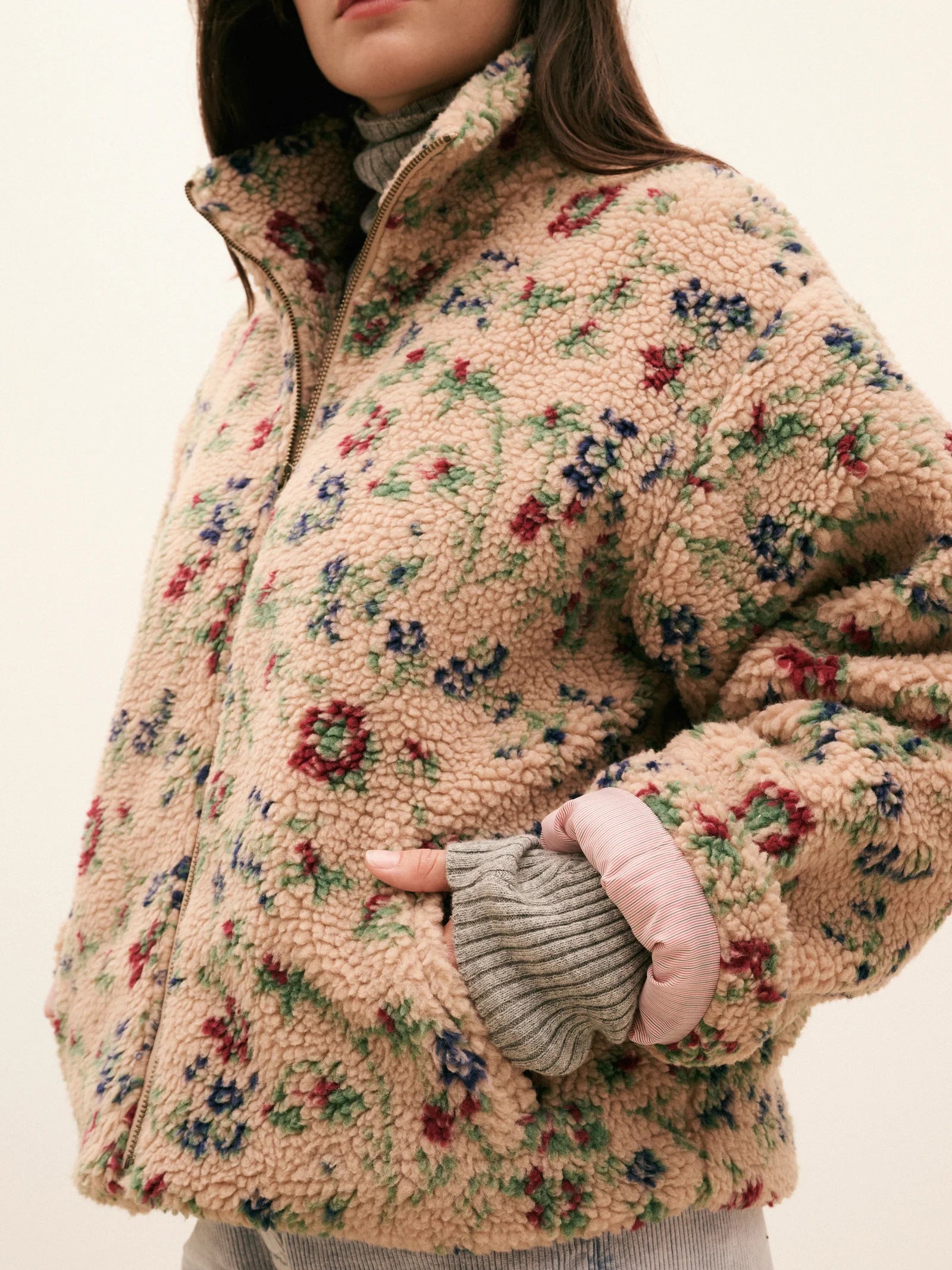 ESTHER Teddy Jacket Vintage flower