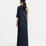 ELLA Satin Dress MIDNIGHT BLUE