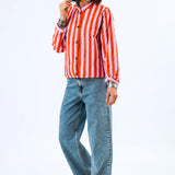 EMILLIA Jacket stripe orange/pink