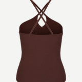 SANINA Top BROWN STONE
