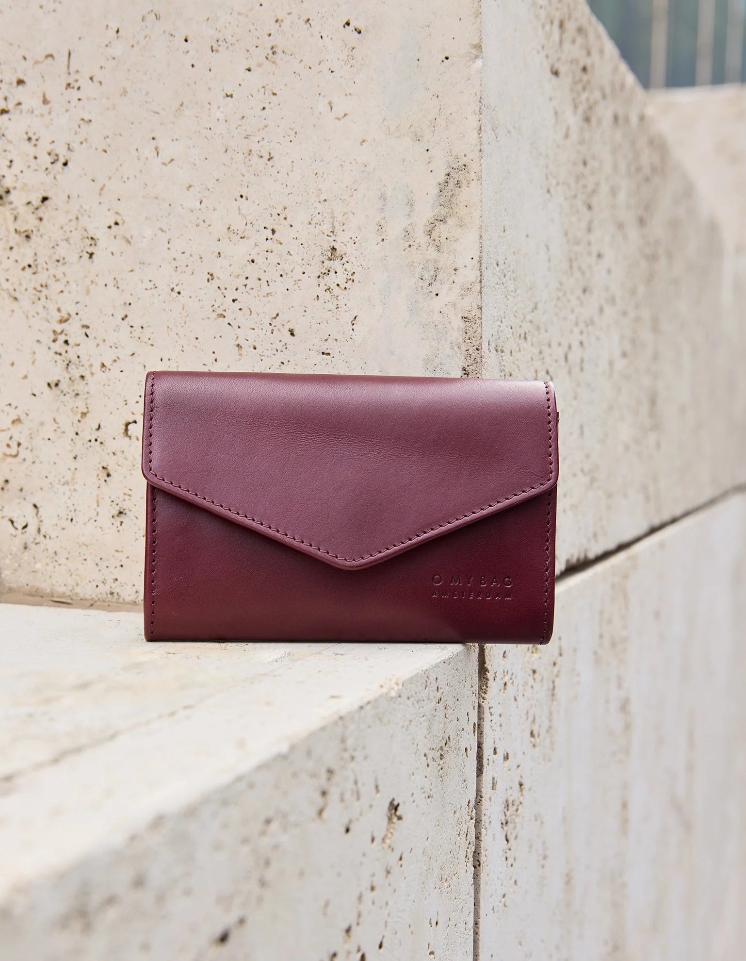 JO'S Purse - Dark Cherry Classic Leather