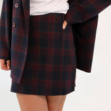 MAGGIE Skirt blue & burgundy