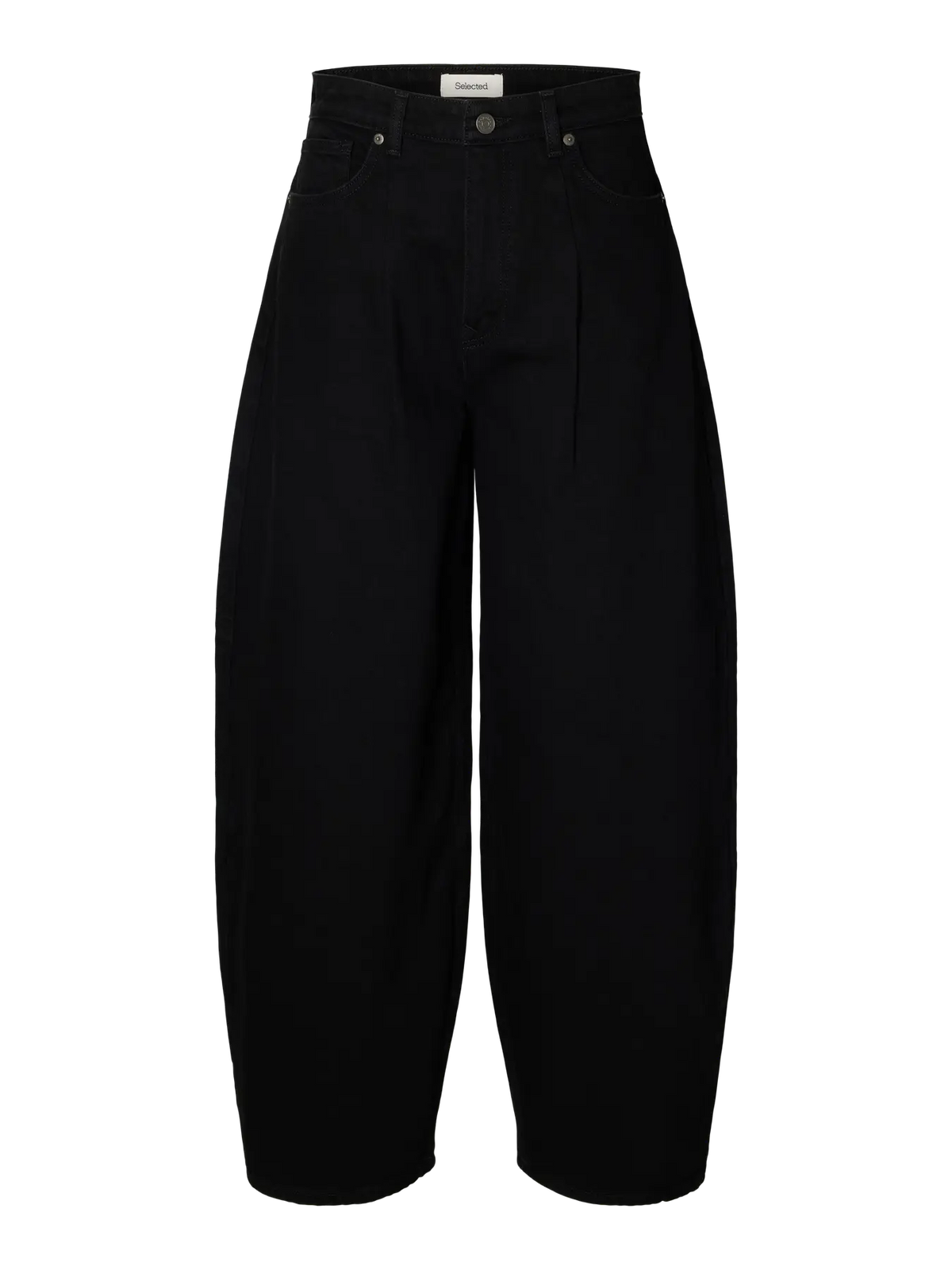 SLWBARREL Loose Nanet Black Jeans