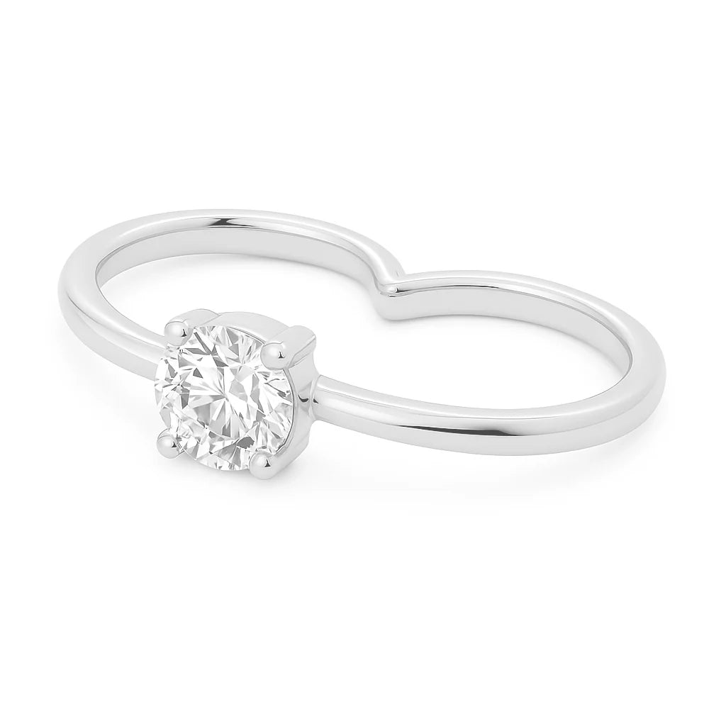 GAYA Solitaire Ring SMALL Silver
