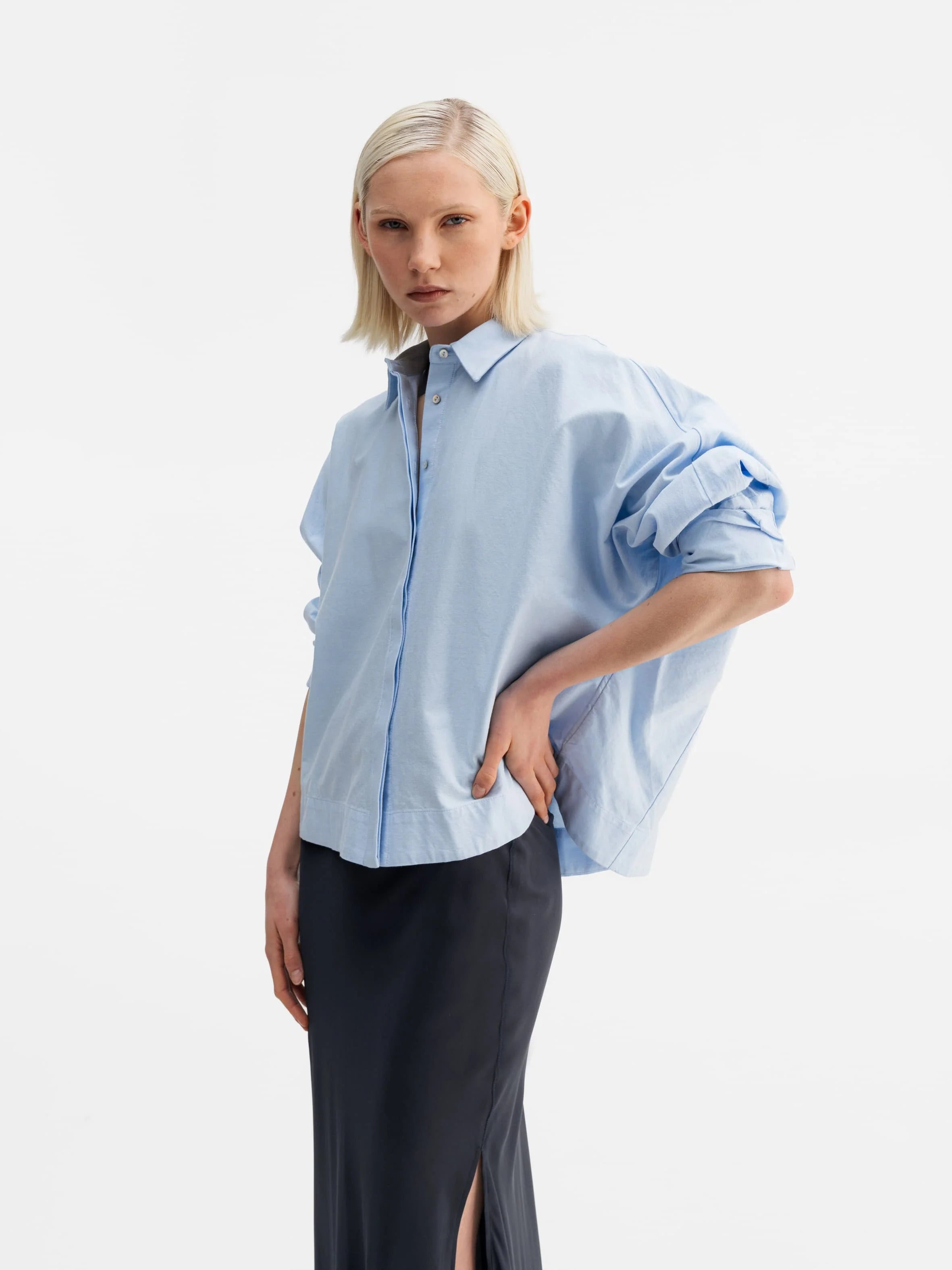 GIGI Oxford Shirt - Light Blue