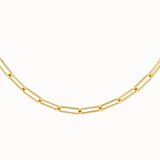 SQUARE chain necklace GP