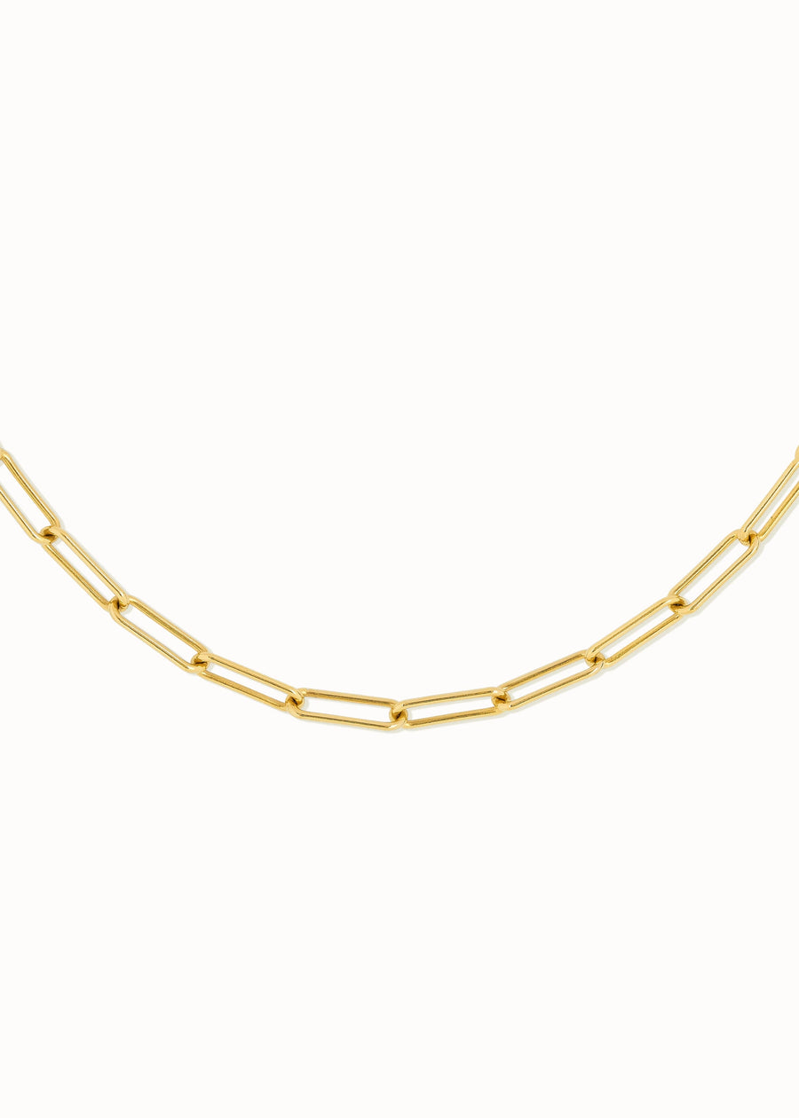 SQUARE chain necklace GP