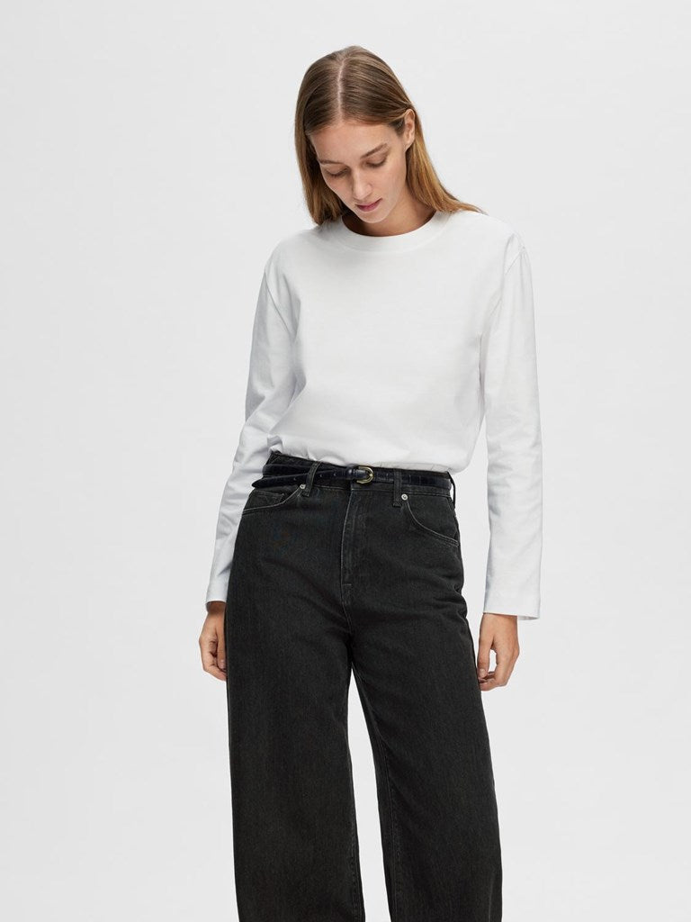 SLFESSENTIAL LS BOXY TEE