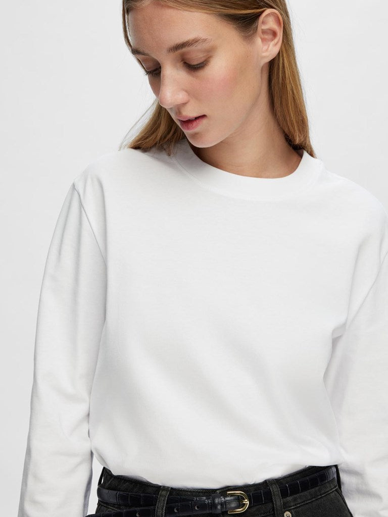 SLFESSENTIAL LS BOXY TEE