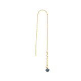 INDIGO earring SAPPHIRE GP 14K
