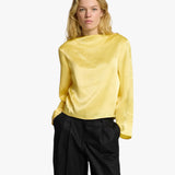 SLFSELENE LS Draped Neckline Top