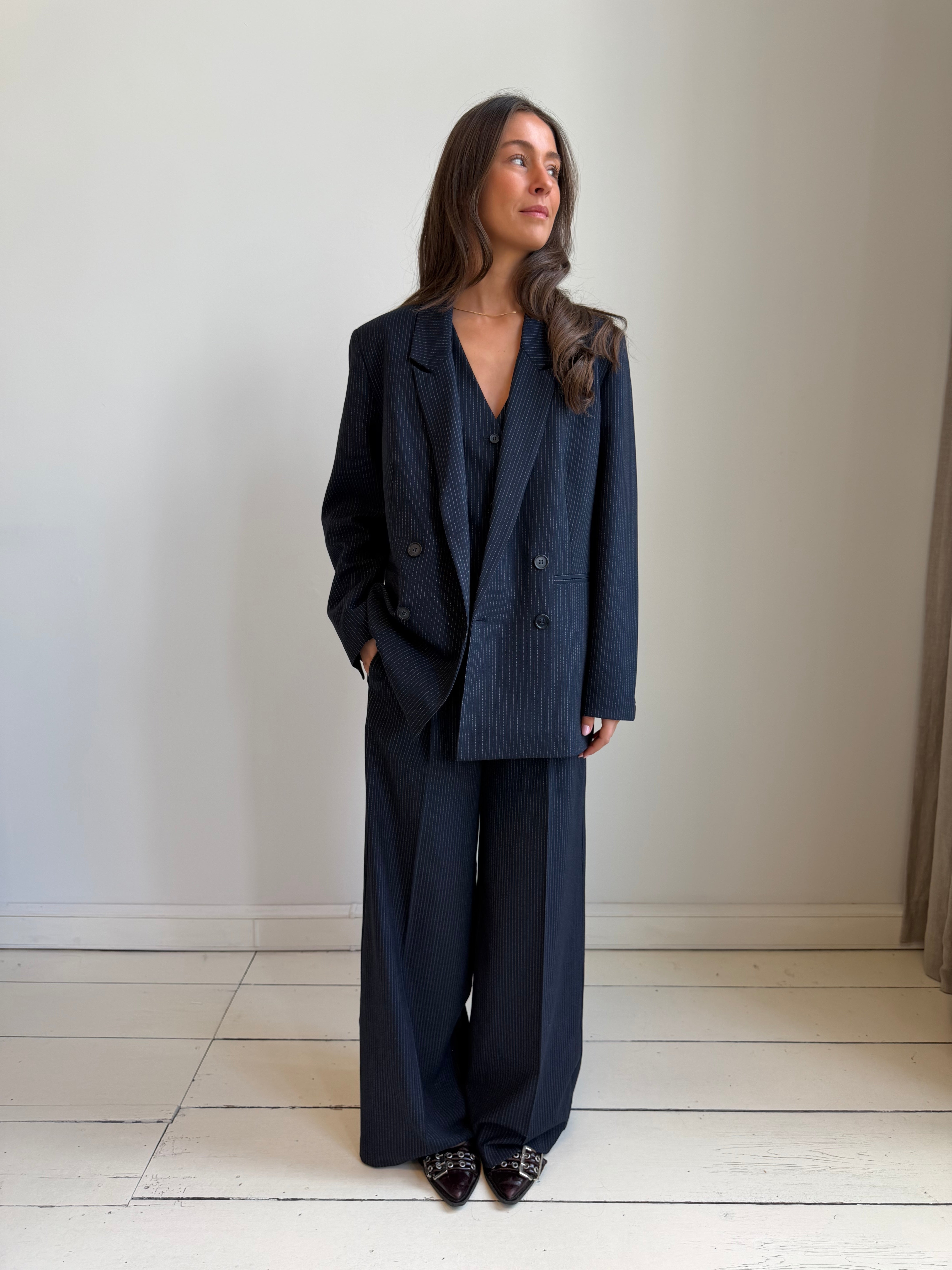 Logan Pants - Marine Pinstripe