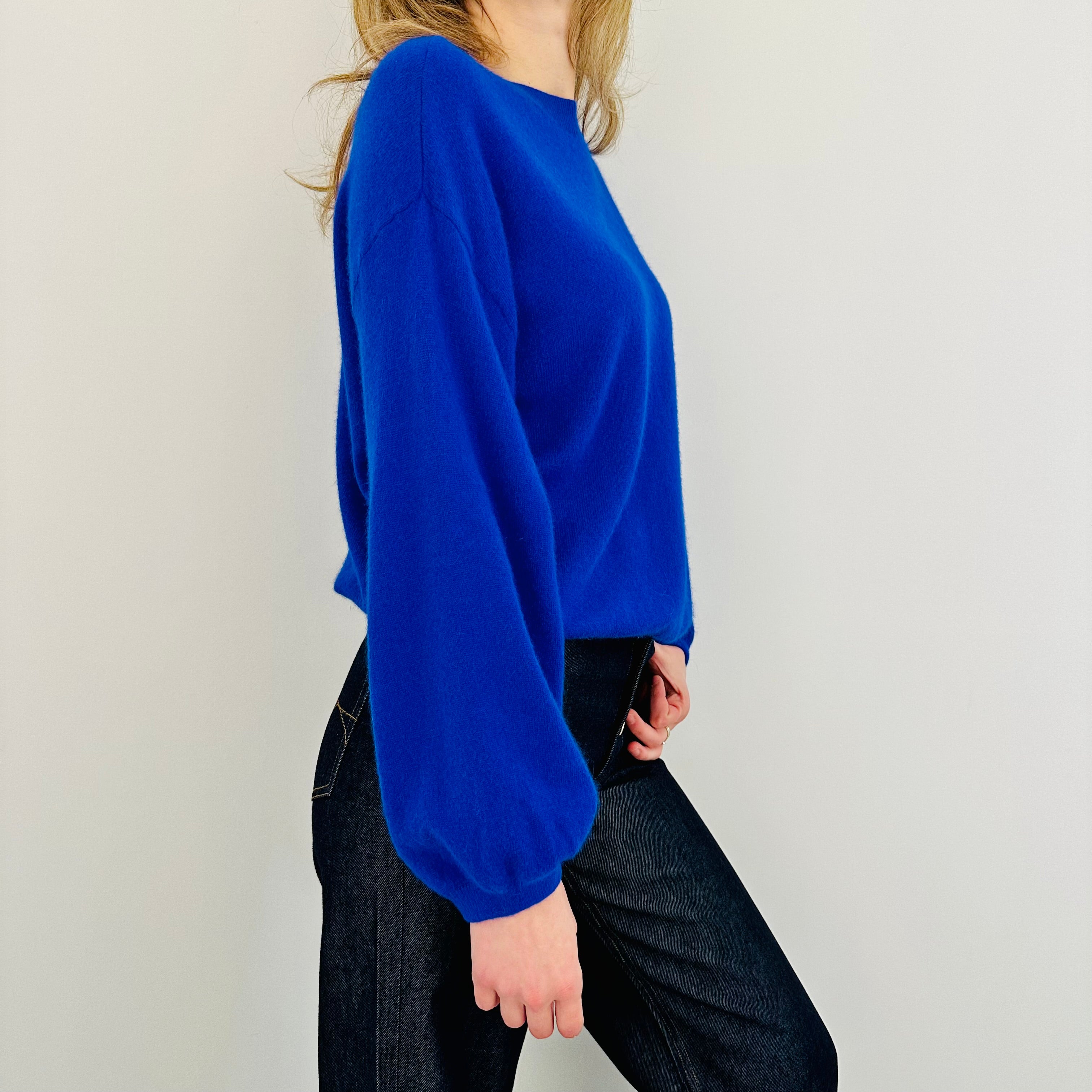 COLORADO 3/4 Puffed sleeves pull Royal blue
