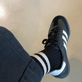 HER VARSITY socks BLACK