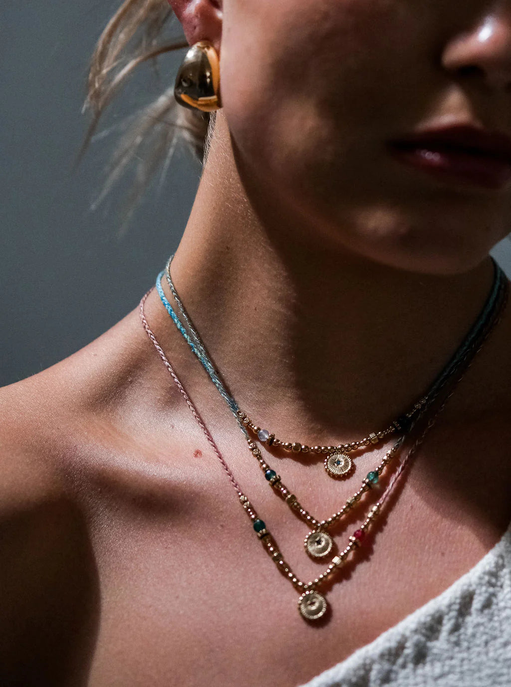 LOUISE ketting BLAUW