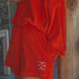 JOSEPH Sweater Terry - red with ecru letters