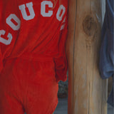 JOSEPH Sweater Terry - red with ecru letters