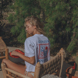 FLORE t-shirt RED & BLUE