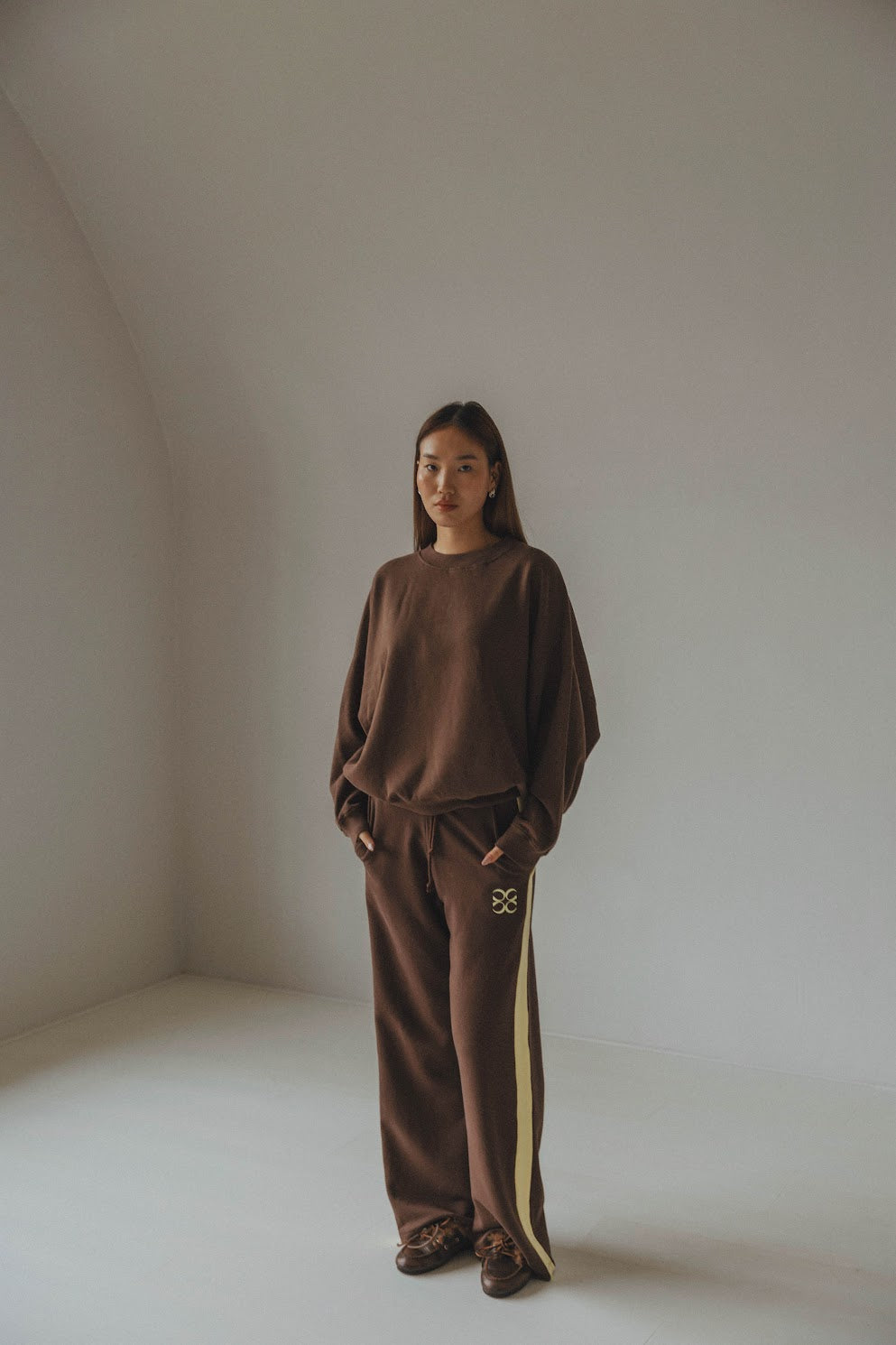 NEGRONI Pants - Brown with yellow