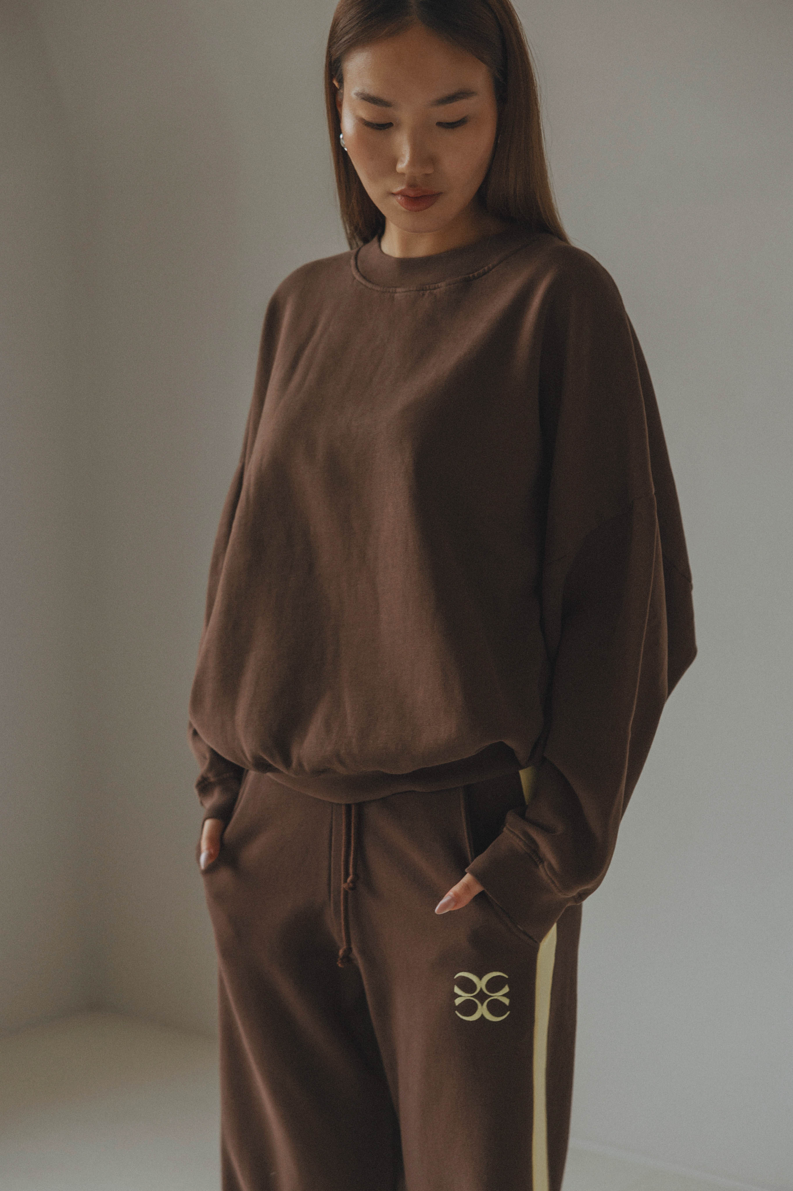 PRE-ORDER | JOSEPH Sweater -  Brown with yellow letters