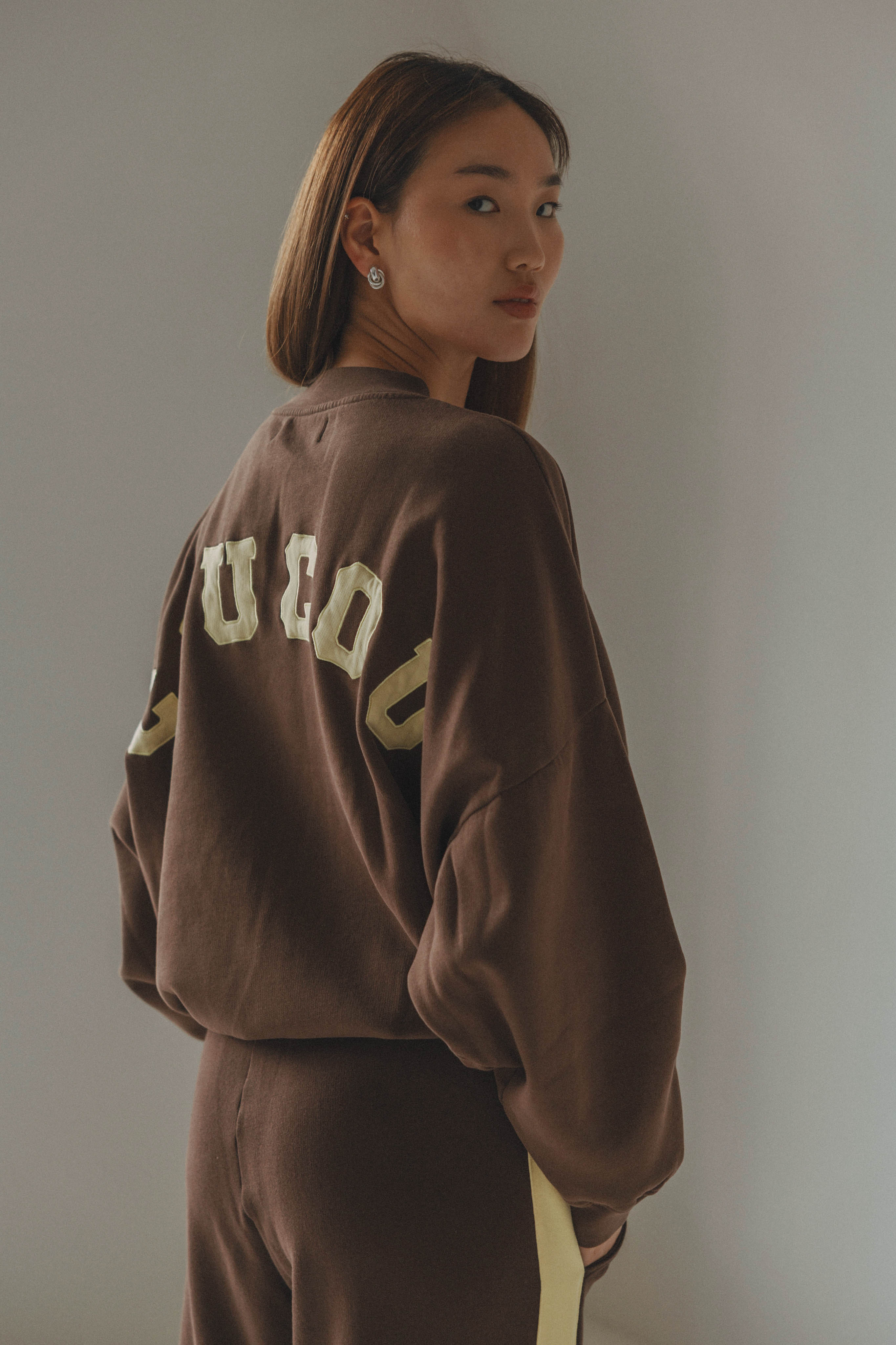 PRE-ORDER | JOSEPH Sweater -  Brown with yellow letters