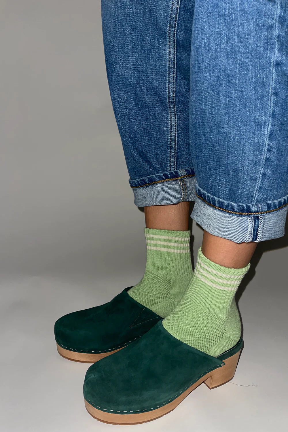 GIRLFRIEND socks GREEN LEAF